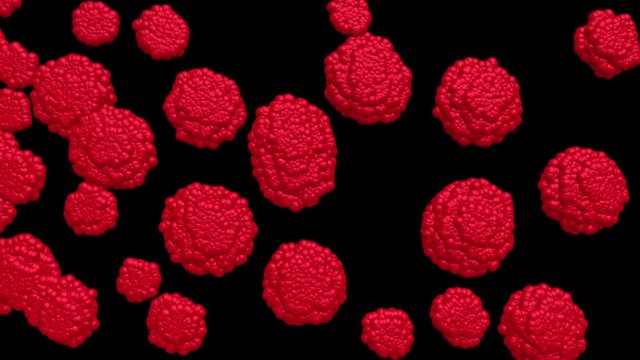 Microbes, atoms ,molecules, cells coagulating , crystallize, reproducing, multiplying . 3d animation art concept 