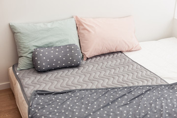 Fototapeta na wymiar beddings(pillow, blanket) for lifestyle.