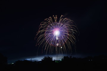 Fireworks competition in Omagari city, Japan