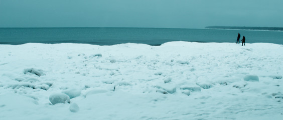 snow beach