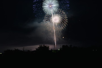 Fireworks competition in Omagari city, Japan