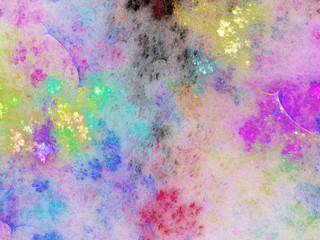 rainbow abstract fractal background 3d rendering illustration