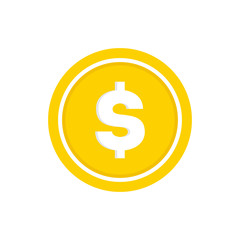 Logo coin vector. Investment logo. Financial or business concept.