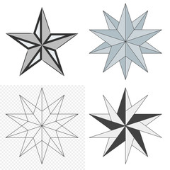 Obraz premium Stars selection logo, icon. Elements on an isolated background.