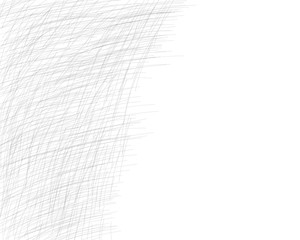 Hand drawn cross-hatching with a pencil. Oblique grey fine lines, scribble, Doodle, daub. Vector design element with the ability to overlay. Isolated background.