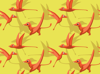 Cute Scaphognathus Cartoon Background Seamless Wallpaper © bullet_chained