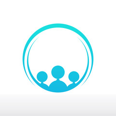 People Logo Design Concept Template