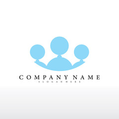 People Logo Design Concept Template