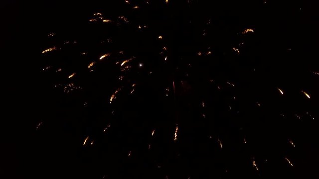 4k Drone footage of Fireworks in the night sky