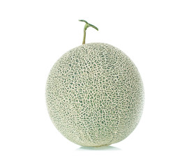 green melon isolated on white background