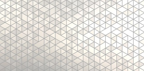 Polygonal triangles hologram light background. Gleaming abstract geometric tiles. Textured mosaic pattern.