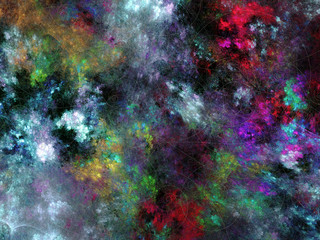 Obraz na płótnie Canvas abstract chaotic fractal background 3D rendering illustration