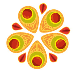 decorative mandala ethnic boho style