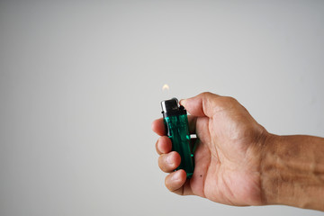 photo for fire lighter with copy space.  - obrazy, fototapety, plakaty