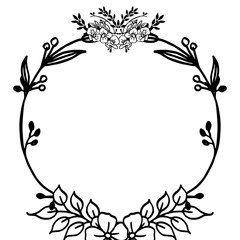 Design elements for decoration and design frames, cards. beautiful pattern floral frame. Vector