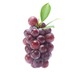 red grape  isolated on white