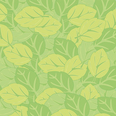 Year decorative background from green foliage tree