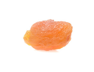 Dry apricot isolated on the white background