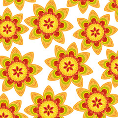 decorative set of mandalas ethnic boho style pattern