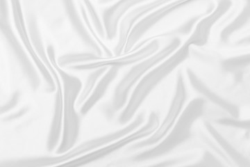 Fototapeta premium White satin fabric texture background