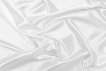 Obraz premium White satin fabric texture background