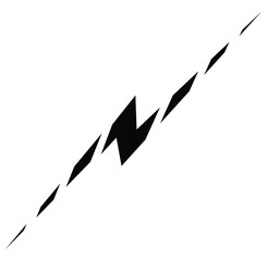 Electric AC high voltage stylized graphic symbol icon logo     