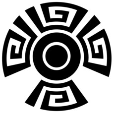 Greek sun ornament symbol