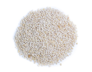 Barley grain isolated on white background