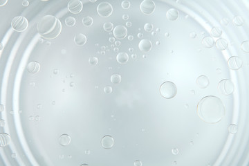 oil floating on colouring water