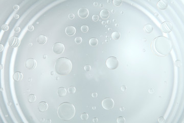 oil floating on colouring water