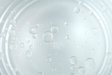 oil floating on colouring water