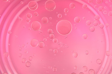 oil floating on colouring water