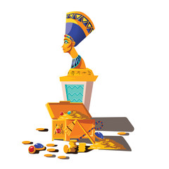 Ancient Egypt vector cartoon set