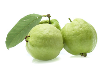 Fresh guava isolated on a white background