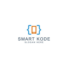 smart code logo template icon design - vector