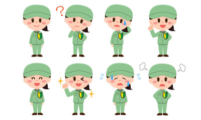 新人工場作業員セット（女性）