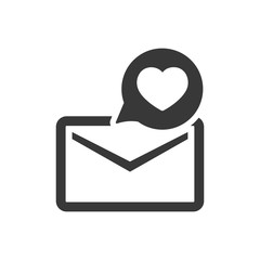 Romantic message icon