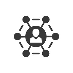 Social media connection icon