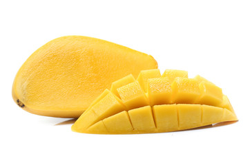 yellow Mango  isolated white background