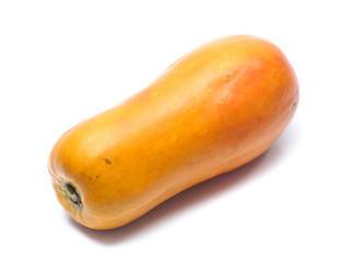sweet papaya on white background
