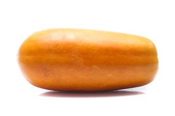 sweet papaya on white background
