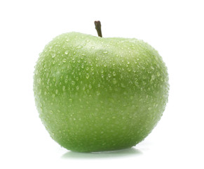 Green apple isolated on white background