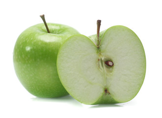 Green apple isolated on white background