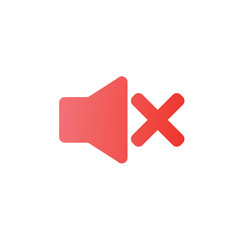 Obraz premium No sound icon