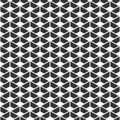 Abstract seamless pattern. Repeating geometric tiles. Vector monochrome background.