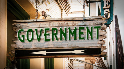 Street Sign to Government