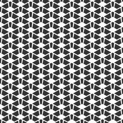 Abstract seamless pattern. Repeating geometric tiles. Vector monochrome background.