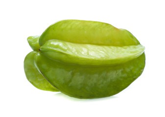 star fruit - carambola isolated on white background (starfruit)