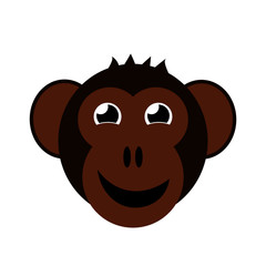 Happy monkey face - logo icon