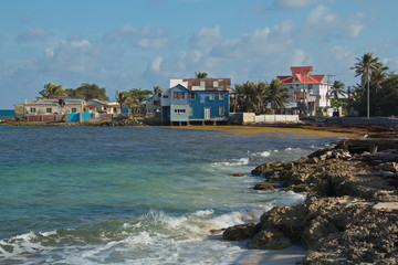 Coast in San Louis on the island San Andres in Colombia